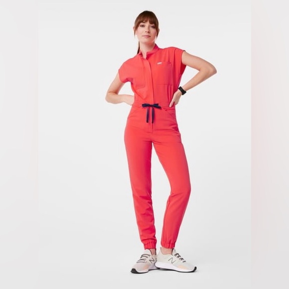 FIGS Women's Fiery Coral LIMITED EDITION
Rafaela - Cargo Scrubjumpsuit™